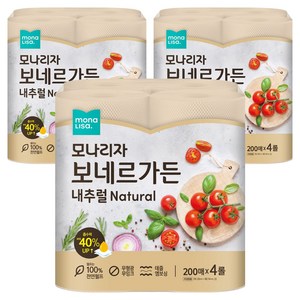 모나리자 보네르가든 내추럴 키친타올, 12개, 200매