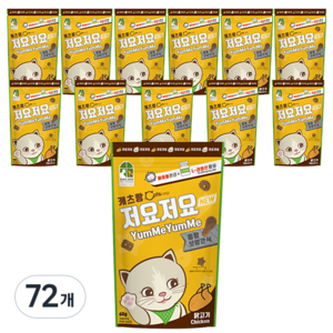 캐츠랑 고양이 저요저요 종합보양간식, 닭고기, 60g, 72개