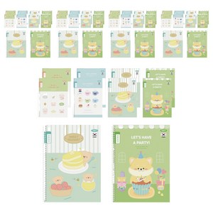 펜피아 1000 초등스프링 8칸쓰기 노트 10p, 랜덤발송, 5개