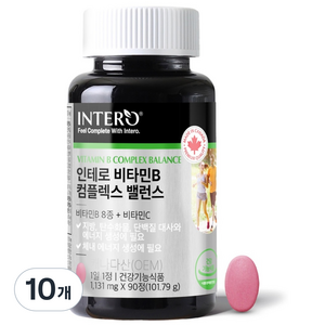 인테로 비타민B 콤플렉스 밸런스, 10개, 101.79g