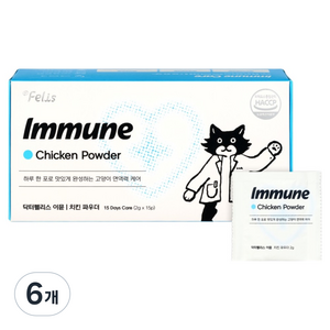 닥터펠리스 고양이 이뮨 파우더 15p, 30g, 6개, 면역/항산화