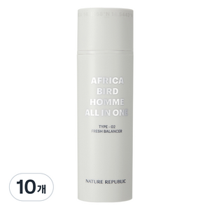 네이처리퍼블릭 아프리카 버드 옴므 올인원 프레시 밸런서, 150ml, 10개