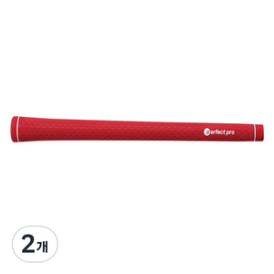 퍼펙트프로 X Line Rubber 골프그립, 레드, 2개