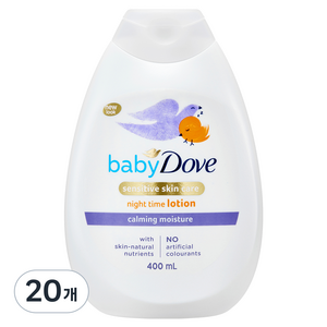 베이비도브 카밍 모이스처 바디로션, 400ml, 20개