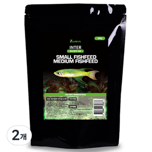 쥬맥스 인터 중소형어 사료, 300g, 2개