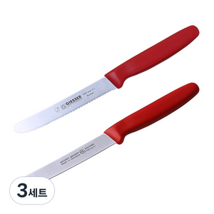기셀 과도 레드 2종, 3세트, 톱니과도 + 민과도