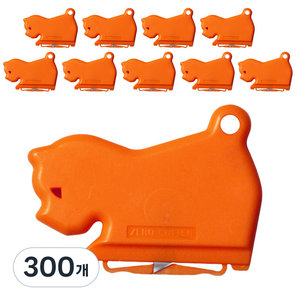 제로커터 강아지 스크랩 안전 커터, 레드, 300개