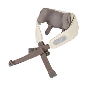 BRUNO 무선 스트랩 핸즈프리 온열 목어깨 마사지기, BSM-2319, BEIGE 골드박스 특가