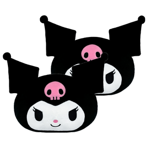벨르아망 산리오캐릭터즈 차량용 목쿠션, 쿠로미, 2개