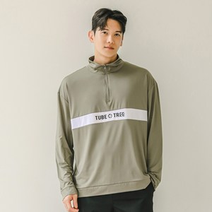 튜브트리 남성용 반집업 래쉬가드 루즈핏 아노락 상의 A8222