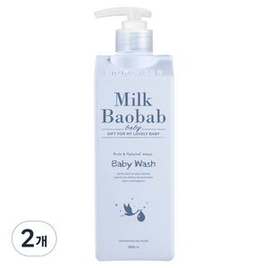 밀크바오밥 베이비 올인원 워시, 500ml, 2개