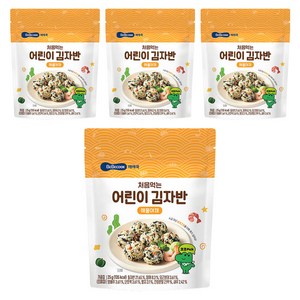 베베쿡 처음먹는 어린이 김자반, 해물야채맛, 25g, 4개