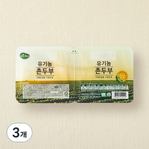맑은물에 유기농 인증 촌두부, 300g, 6입