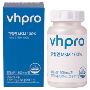 비타민하우스 관절엔 MSM 100%, 60정, 1개