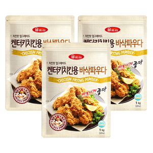움트리 켄터키 치킨용 바삭파우다, 1kg, 3개