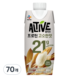 얼티브 프로틴 고소한맛, 250ml, 70개