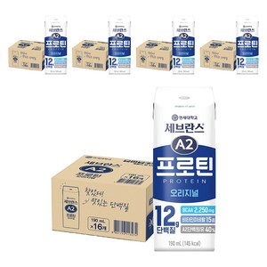 세브란스에이투 연세유업 프로틴 음료 오리지널, 190ml, 80개