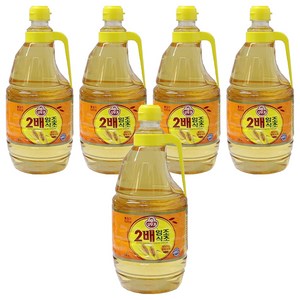 오뚜기 2배 양조식초, 1.8L, 5개