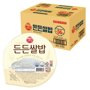 오뚜기 든든쌀밥, 210g, 36개