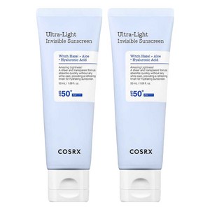 코스알엑스 울트라 라이트 인비저블 선세럼 SPF50+ PA++++, 50ml, 2개