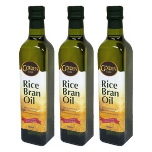 골든필드 100% 현미유, 500ml, 3개