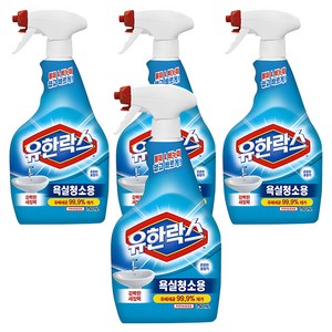 유한락스 욕실청소용 세정제, 750ml, 4개