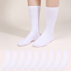 두발로 여성용 프리미엄 무지 장목 양말 10켤레 골드박스 특가