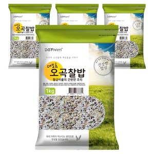 대구농산 황금비율의 간편한 조리 국내산 오곡찰밥, 1kg, 4개