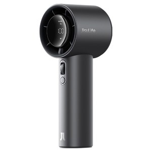 지수라이프 BLDC LED 미니 휴대용 무선 선풍기, Handheld Fan Pro1 S, 다크그레이