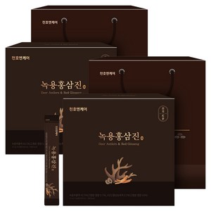 천호엔케어 녹용홍삼진 스틱 선물세트 60p + 쇼핑백, 720ml, 2개