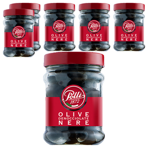 Polli 씨없는 블랙올리브, 130g, 6개