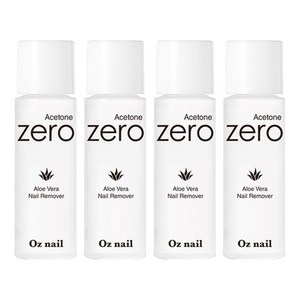 오즈네일 아세톤 제로 알로에베라 네일 리무버, 100ml, 4개