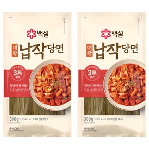 백설 대왕 납작당면, 300g, 2개