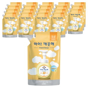 아이깨끗해 항균 폼 핸드솝 순 파우더향 리필용, 450ml, 20개