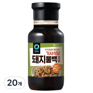 청정원 기사식당 돼지불백양념, 280g, 20개