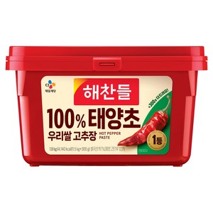 해찬들 100% 태양초 우리쌀 고추장, 1.8kg, 1개
