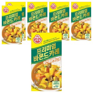 오뚜기 프리미엄 바몬드카레 약간매운맛, 200g, 6개