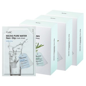 AHC 마이크로 퓨어 워터 착붙 마스크 시트 33ml, 10개입, 3개