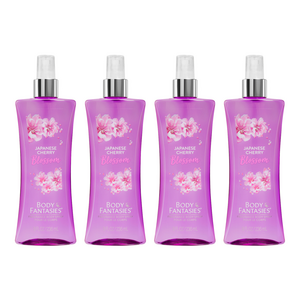 바디판타지 재패니즈 프래그런스 바디 스프레이 체리 블라썸향, 236ml, 4개