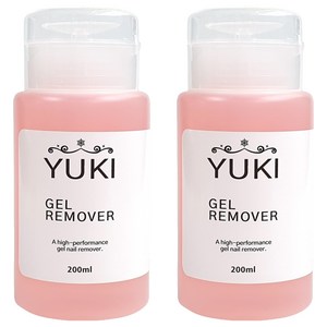 유키 펌프형 젤 리무버, 2개, 200ml