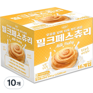 키즈웰 밀크페스츄리 16p, 640g, 10개
