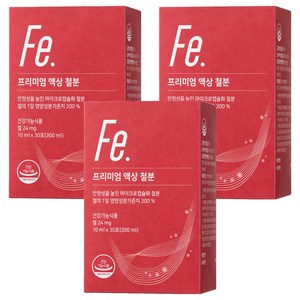 뉴트리모어 프리미엄 액상 철분, 300ml, 3개