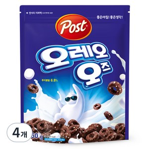 오레오오즈 시리얼, 250g, 4개