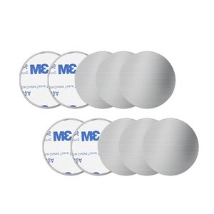어반카 휴대폰 마그네틱 자석 스틸패치 원형 40 x 40 mm 10p, 1개, Silver