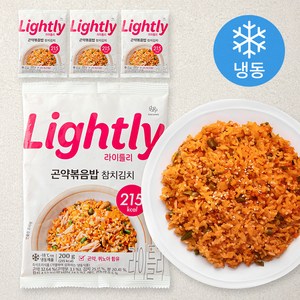 라이틀리 곤약볶음밥 참치김치 (냉동), 4개, 200g