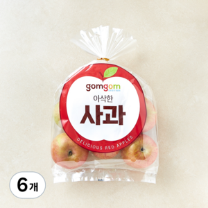 곰곰 당도선별 안동 햇 사과, 1kg(소과), 6개
