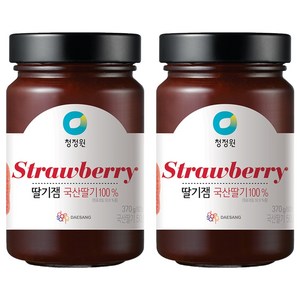 청정원 딸기잼, 2개, 370g