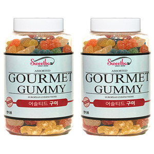 스위트박스 슈가코팅 파리지앵 어솔티드 젤리, 500g, 2개