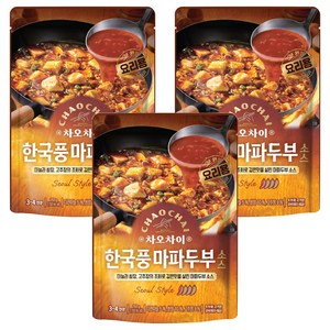 차오차이 한국풍 마파두부 소스, 150g, 3개