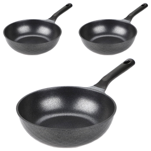 키친아트 인덕션 꼬뜨 실버 궁중팬, 30cm, 3개